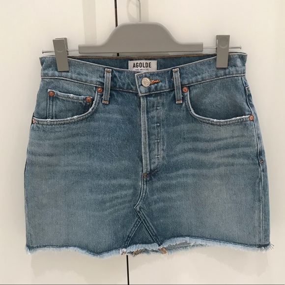 Agolde Dresses & Skirts - NWOT AGOLDE Quinn High Rise Mini Jean Skirt
